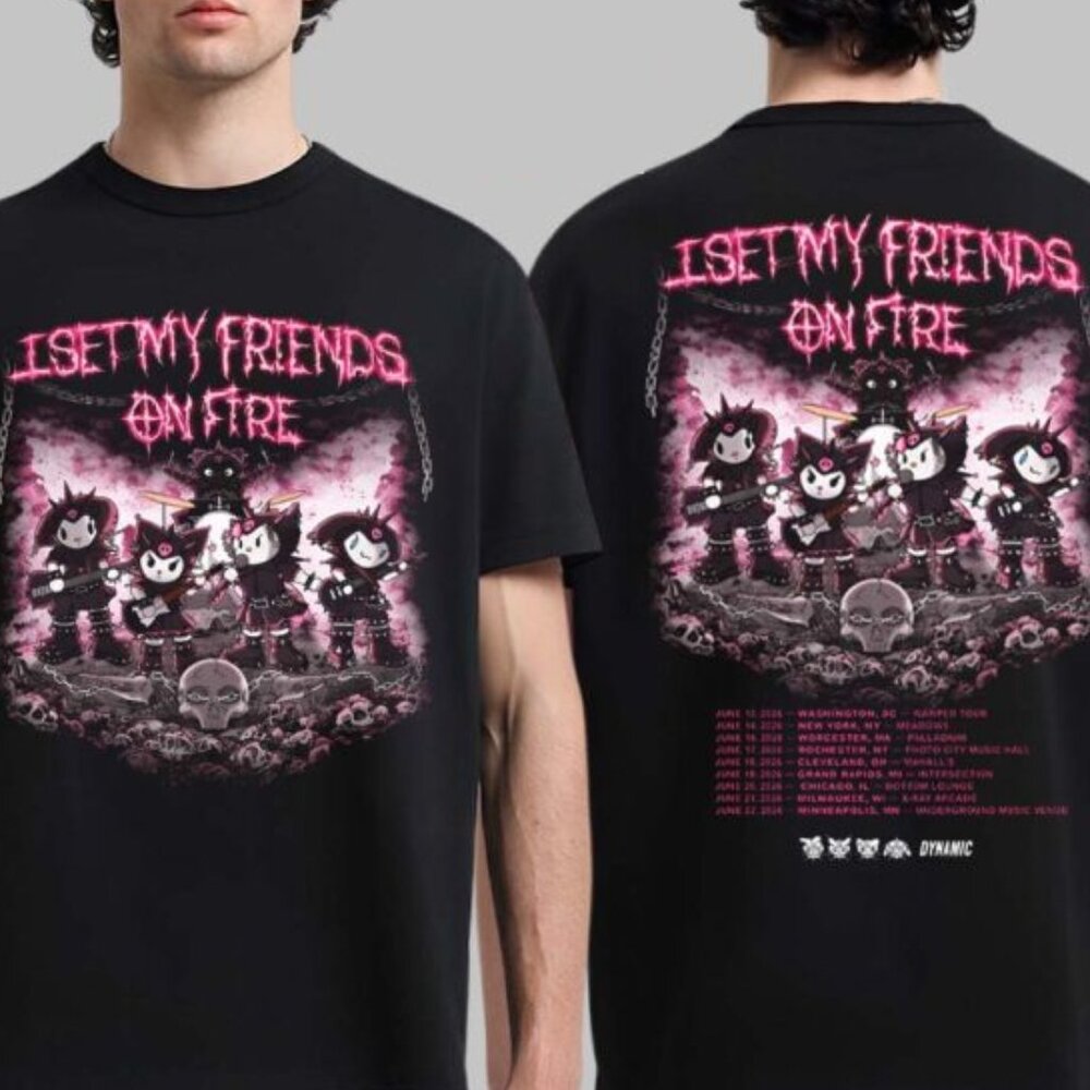 I Set My Friends On Fire Warped Tour North America 2026 T-Shirt 79